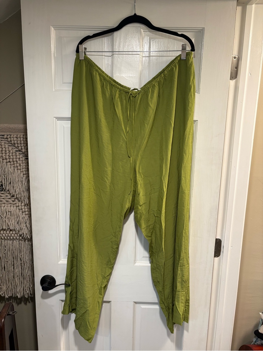 H&M Olive Green Wide-Leg Pants
